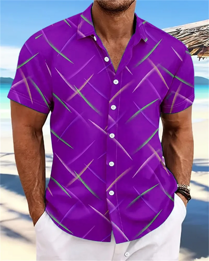 Chemise hawaïenne d'été pour hommes, vêtements d'extérieur, chemise à manches courtes douce et confortable, Extra Large, taille XS-5XL