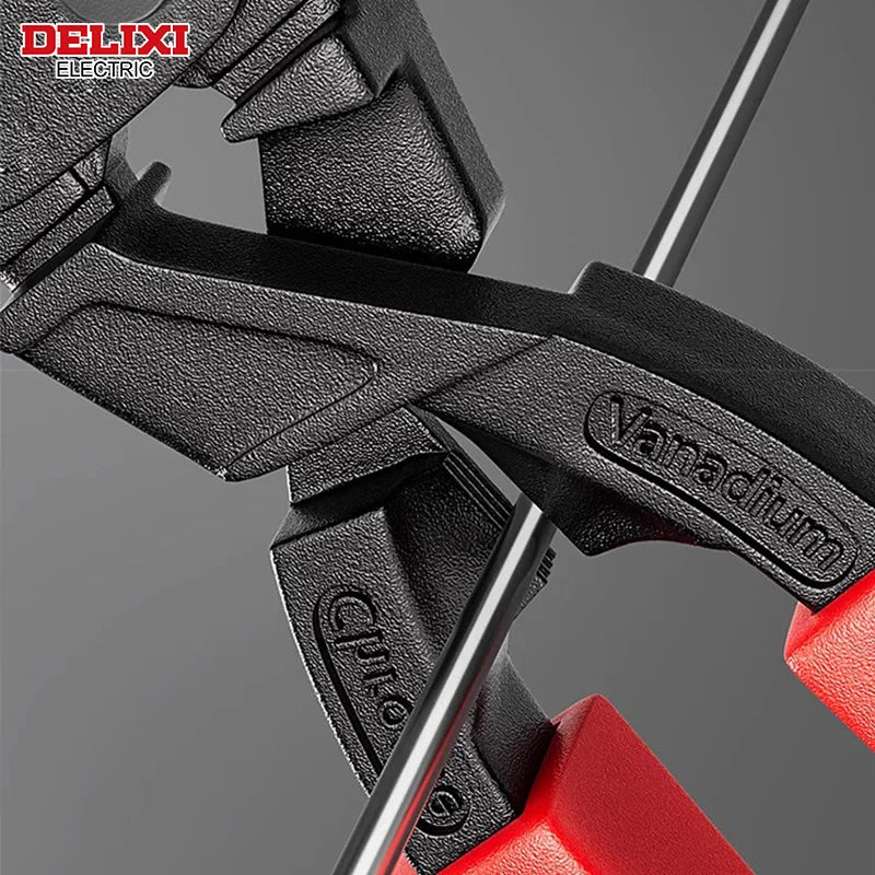 DELIXI – coupe-boulon électrique de marque 8/10 pouces, lame forgée CR-V, outil manuel de coupe avec poignée en caoutchouc, pour chaîne de coupe, fil, Rivets