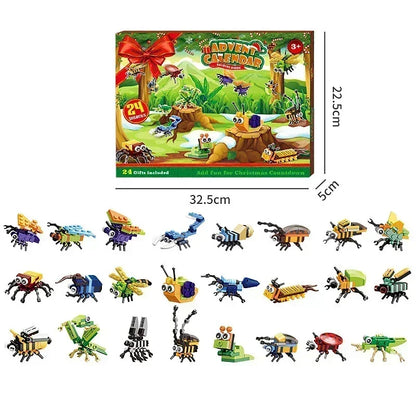 Calendrier de l'Avent de Noël Coffret cadeau Arbre de train de Noël pour enfants Boîte de calendrier de compte à rebours de 24 jours Cadeau de Noël de fête surprise