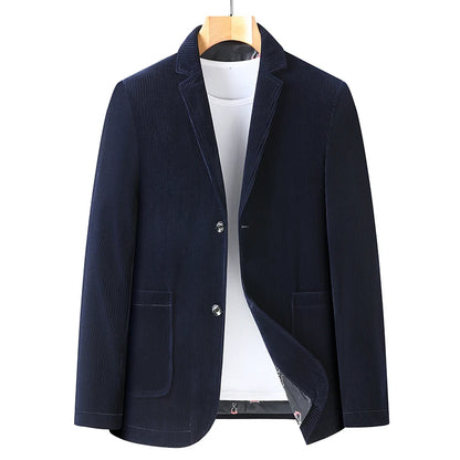 8XL 7XL 6XL nouveau classique couleur unie velours côtelé Blazer costume hommes costume d'affaires veste décontracté ample Jaqueta Masculina hommes vêtements