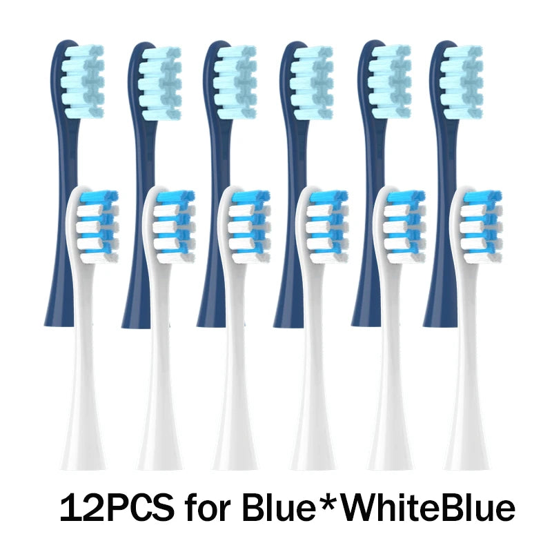 Têtes de brosse de remplacement, scellées sous vide, emballées, pour Oclean X PRO/ Z1/ F1/ One/ Air 2 /SE, buses de nettoyage en profondeur souples DuPont, 12 pièces