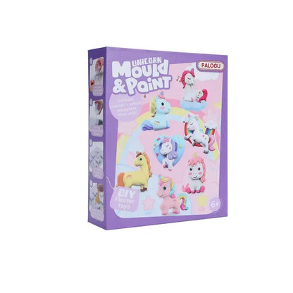 Moule en plâtre créatif pour enfants, ensemble complet de peinture artisanale, pigment de coloriage, gâteau licorne, Graffiti d'animaux, Mini jouets d'art