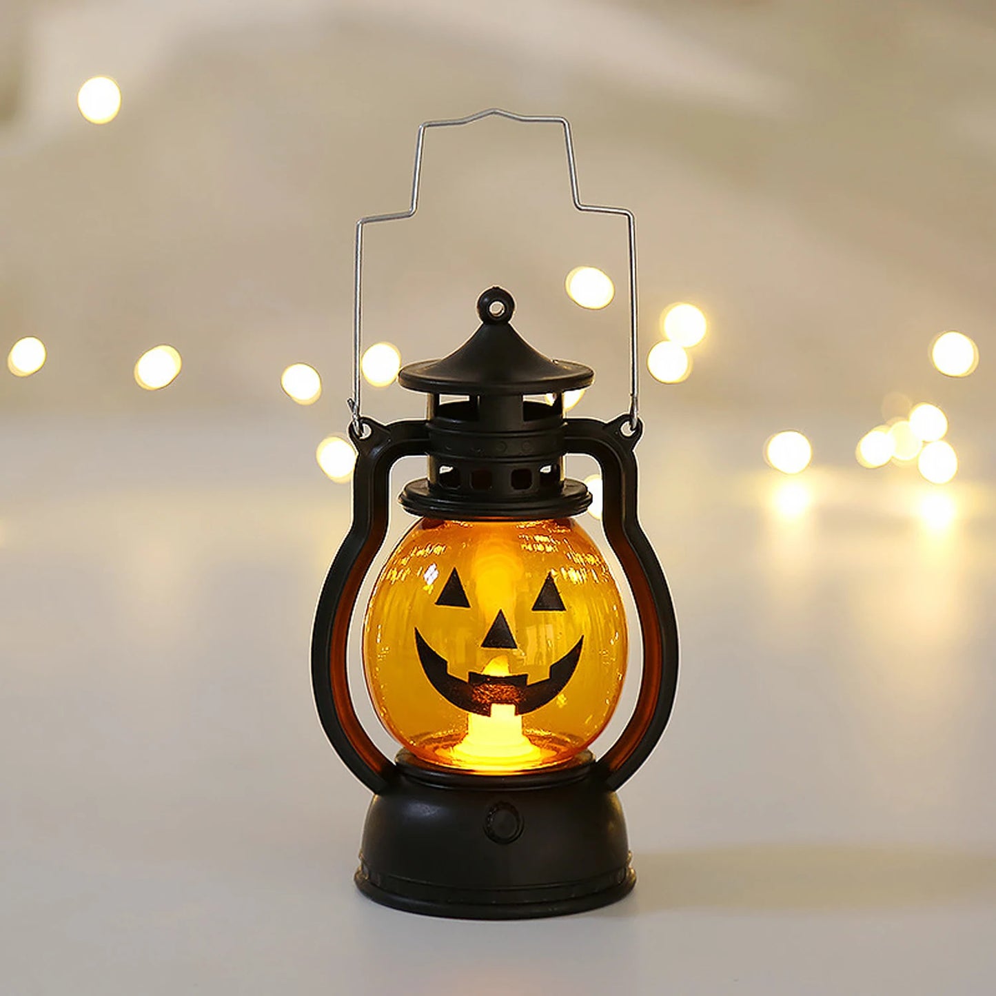 Lampe à Huile LED pour Halloween, Bougie d'Avertissement Électronique, Lanterne, Accessoires de ix, Ornements Shoes