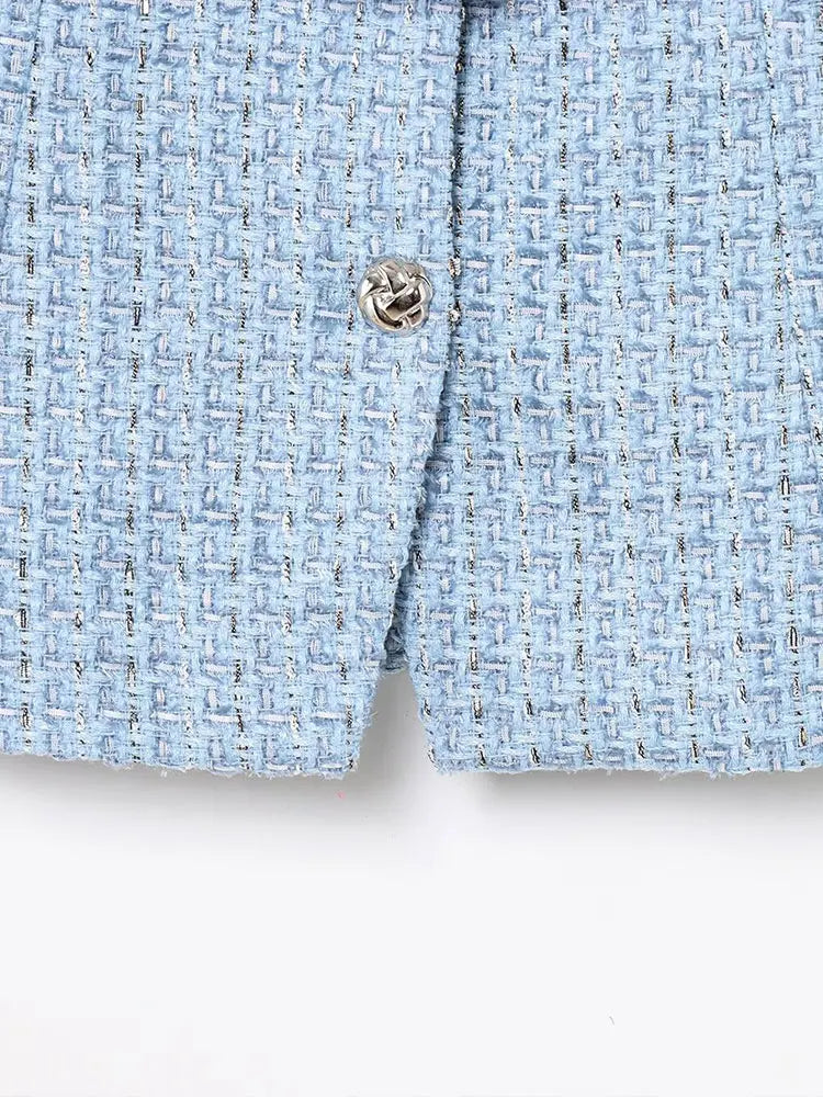 TRAFNLZGMSJ 2025 printemps femmes gilet haut à la mode avec ceinture coupe ajustée sans manches veste haut pour femmes Texture gilet haut nouveau