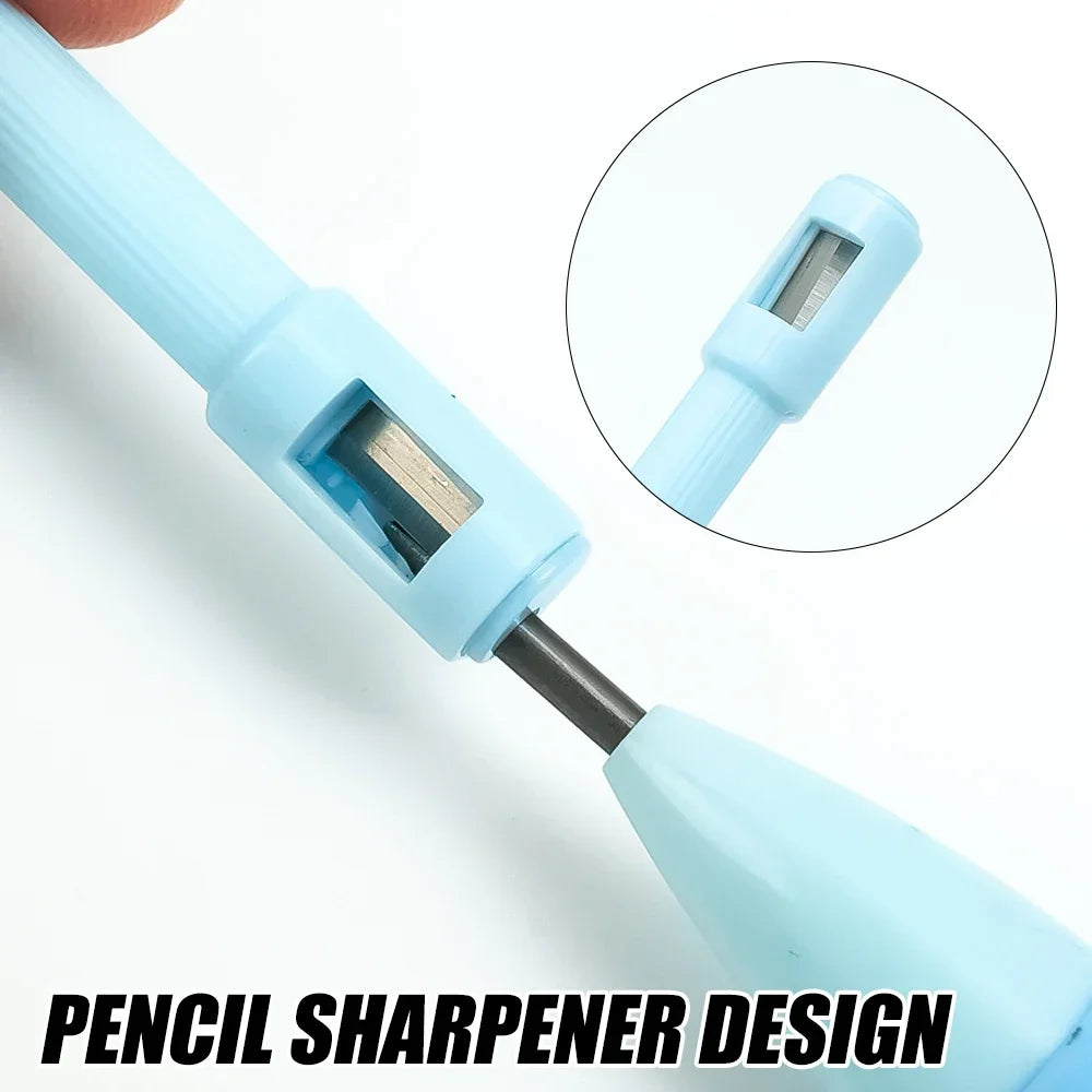 Crayon mécanique avec taille-crayon Anti-myopie, crayons à poignée souple, 2.0mm,