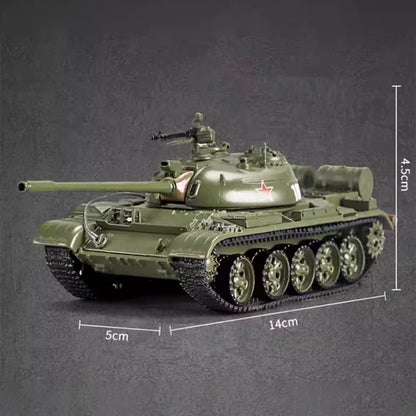 Perka T-54A T54A T54, échelle 1:64, Version chinoise, Type 59, Station principale, réservoir blindé, véhicule de défilé, modèle de Simulation, cadeau de collection