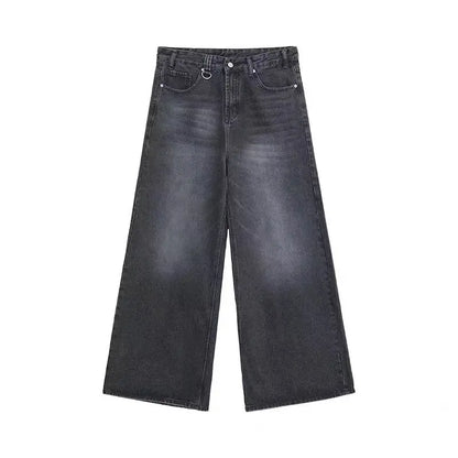 Nouveaux hommes Baggy jambe droite jambe large jean homme mode Vintage lavage pantalon Denim décontracté jeunesse marque populaire Streetwear pantalon