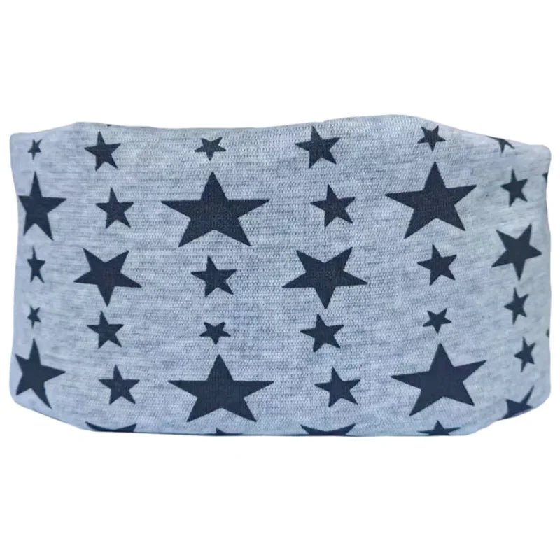 Chapeau en coton imprimé étoile pour bébé, casquette pour tout-petits, écharpe pour bébé, bonnet pour enfants, chapeaux pour garçons et filles, automne et hiver