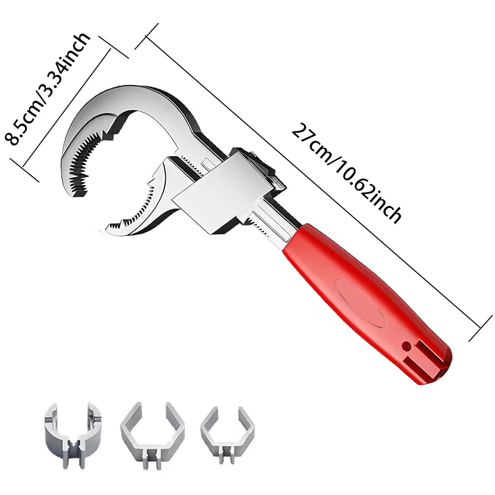 Clé à tuyaux 1 pièce, clé de salle de bain à grande ouverture, outil de plomberie polyvalent, peut ajuster et réparer les tuyaux et les tuyaux d'eau