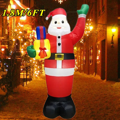 Jouet de décoration gonflable de noël, lumières LED intégrées, modèle gonflable, ornement, fête de noël, nouvel an, jardin, décoration intérieure et extérieure