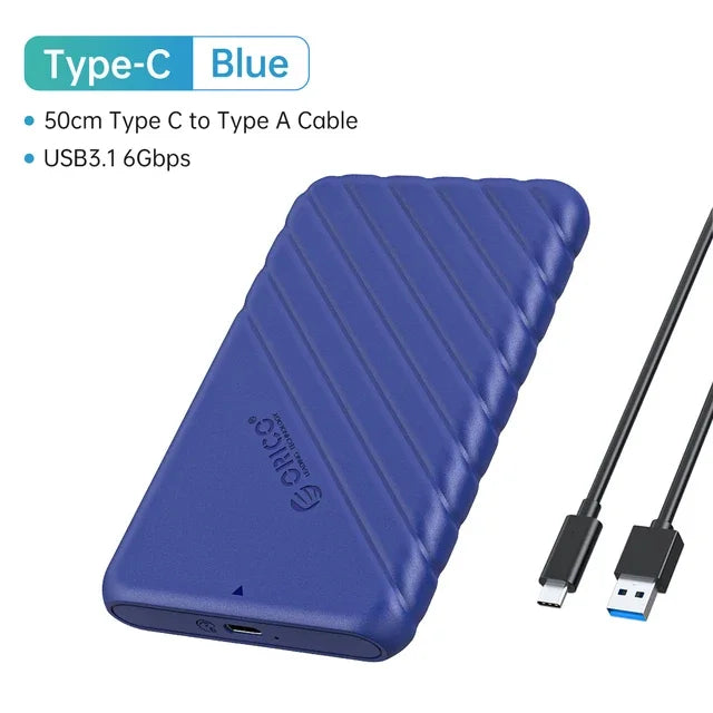ORICO-Boîtier de disque dur SATA vers USB 2.5, adaptateur pour ordinateur portable, 5 6Gbps HDD SSD, prise en charge UASP, 3.0