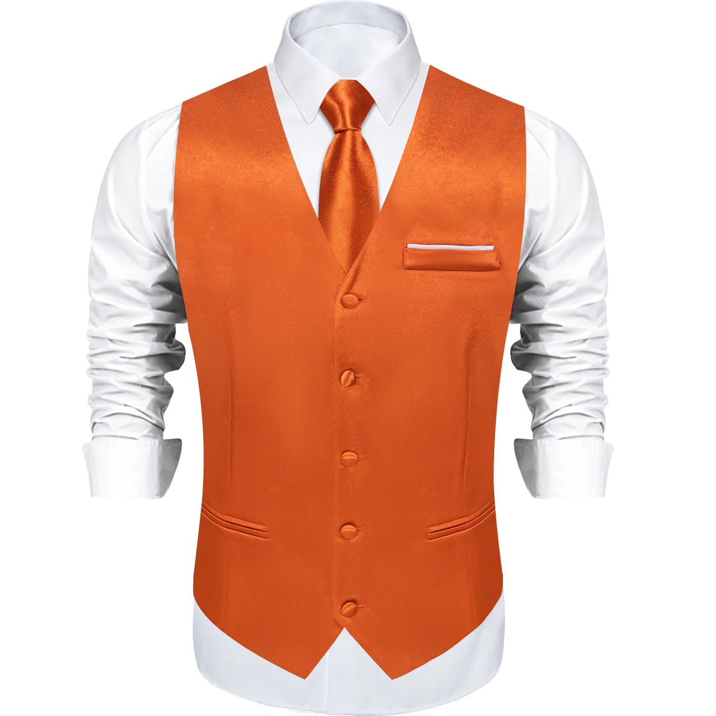 Costume en Satin solide, ensemble gilet et cravate, noir, blanc, bleu, rouge, smoking de mariage pour hommes, gilets d'affaires de luxe, bal de promo, veste sociale sans manches