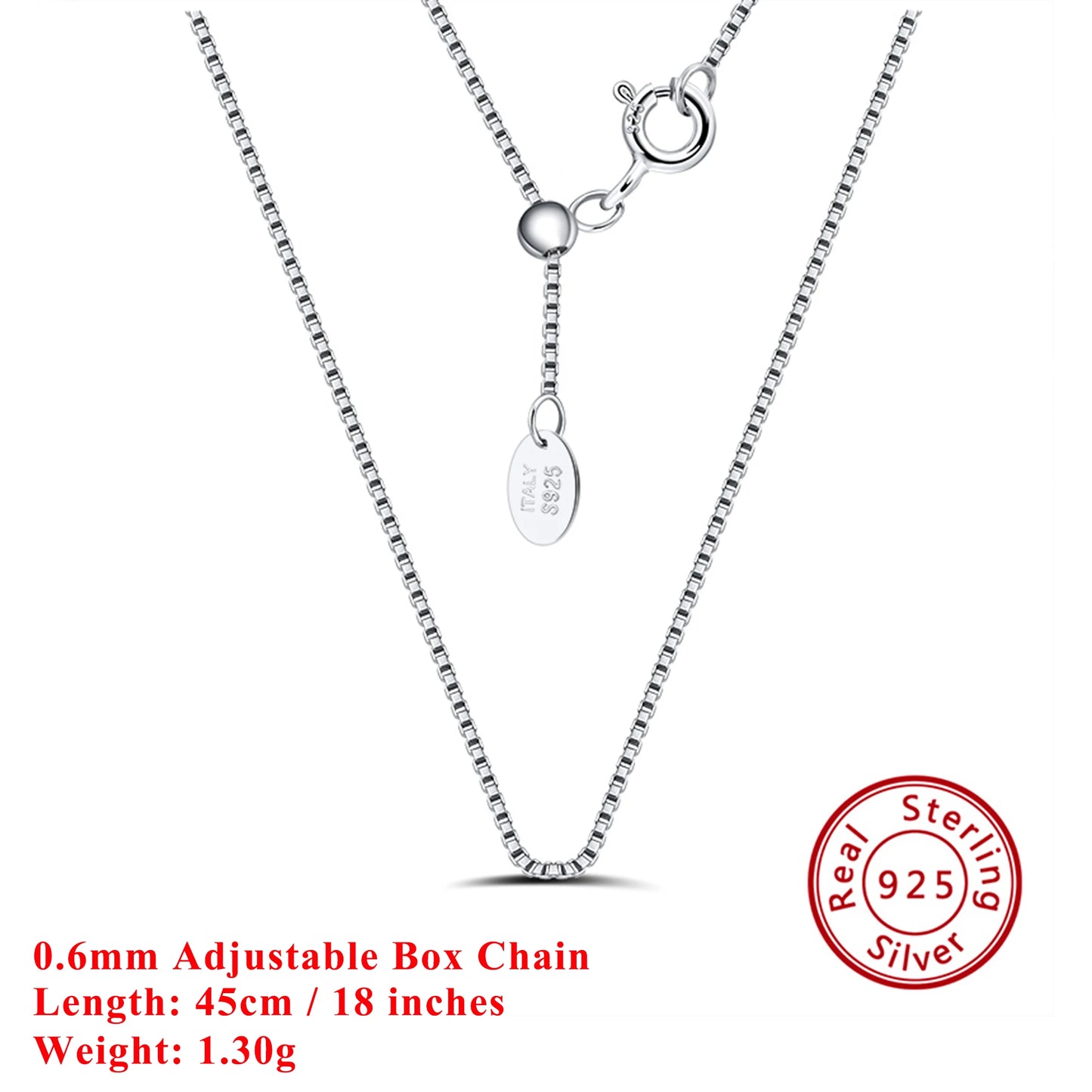 Effie Queen Chic 925 en argent Sterling chaîne de base ras du cou Simple collier bijoux exquis pour hommes et femmes tenue décontractée SC07