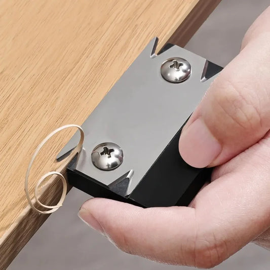 Tondeuse à chanfreiner le bois, grattoir à filet, outil d'ébavurage, couteau de coupe, raboteuse d'angle de bord pour le travail du bois, bande de bord spécialisée