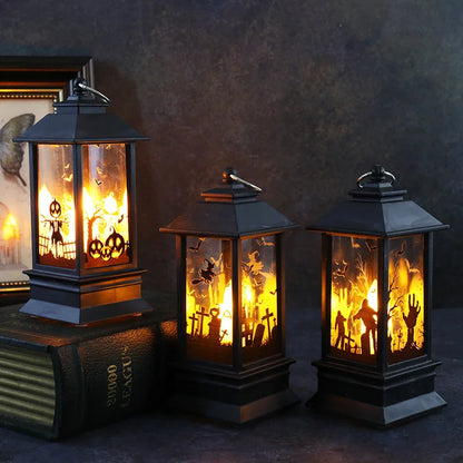 Lampe Décorative à LED Château de Citrouille,