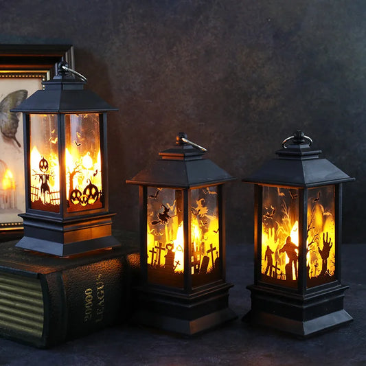 Lampe Décorative à LED Château de Citrouille,