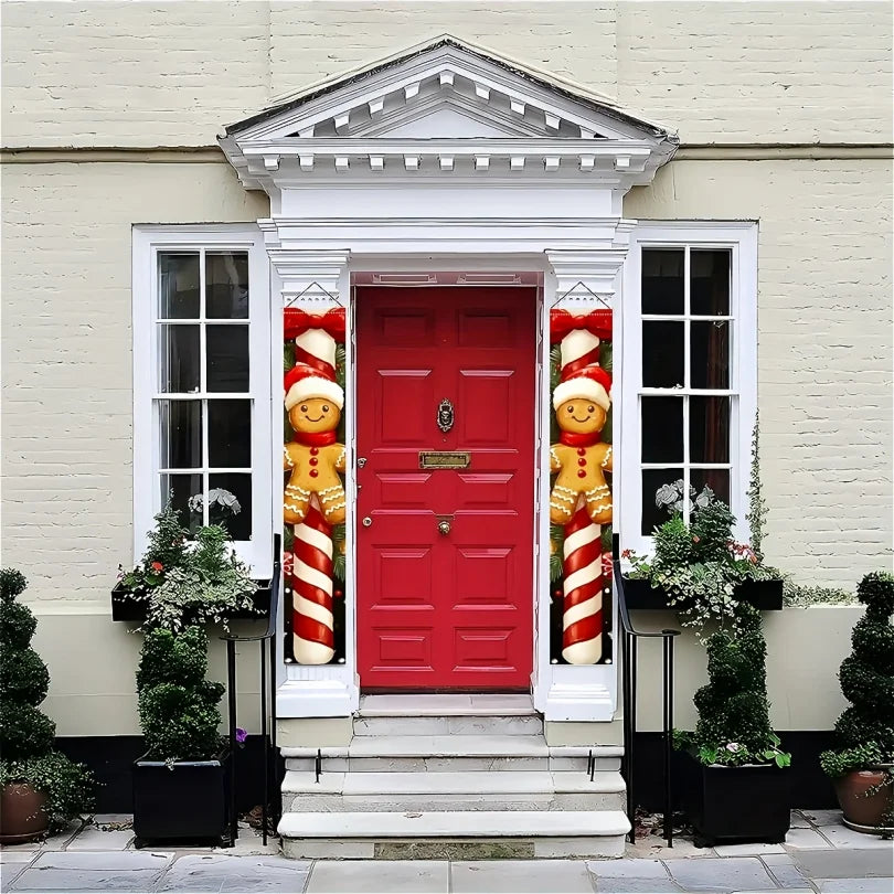Bannière de porte suspendue de noël, décoration de joyeux noël pour la maison, décor de porte de noël 2025, ornement de noël Notal, nouvel an 2026