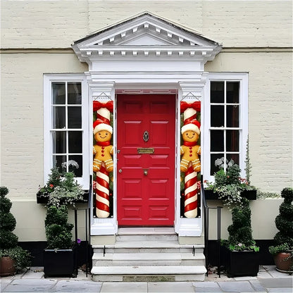 Bannière de porte suspendue de noël, décoration de joyeux noël pour la maison, décor de porte de noël 2025, ornement de noël Notal, nouvel an 2026