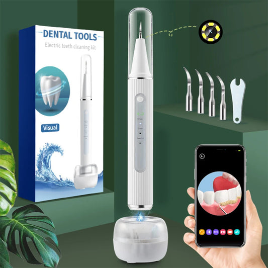 Détartreur de calcul dentaire visuel ultrasonique, nettoyeur de dents buccales