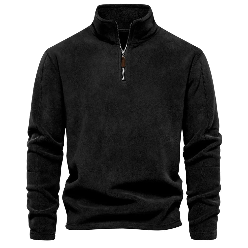 FGKKS 2023 sweat à capuche décontracté en plein air hommes chaud col à glissière haut de haute qualité conception sweat à capuche chaud hommes