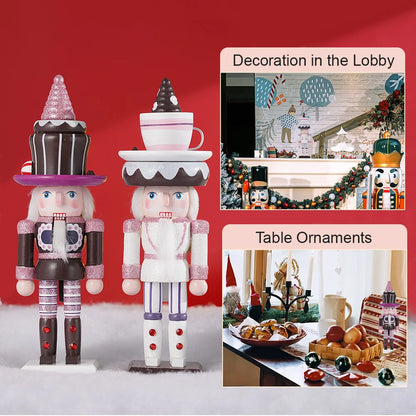 Soldat Casse-Noisette De Noël Pour Enfants, Gâteau Crème, Artisanat En Bois, Marionnette, Beurre, Ornement De Bureau, Nouvel An, Décoration De La Maison, Cadeau