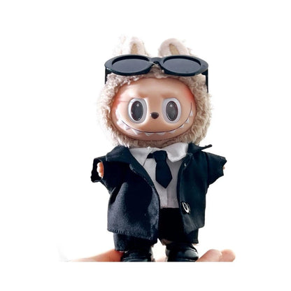 Pour 17 cm Ropa Labubu v1/v2/v3 bébé vêtements tenue Cool costume lunettes de soleil costume LABUBU poupée vêtements Labubu accessoires