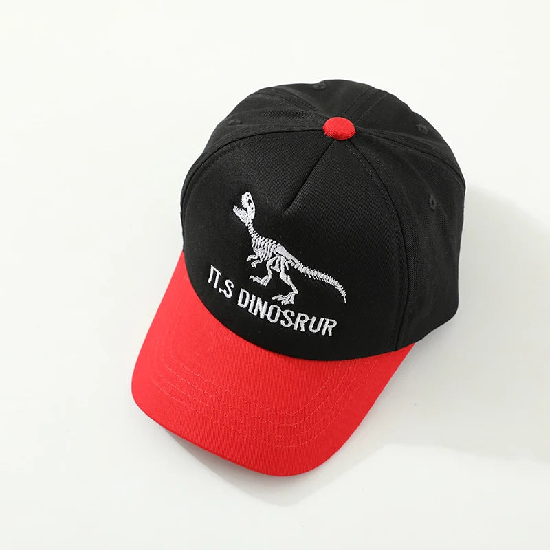 Chapeaux de sport d'été pour enfants, casquettes d'école pour bébés garçons, Baseball brodé de dinosaures, casquettes d'extérieur pour enfants de 2 à 8 ans réglables, 2025
