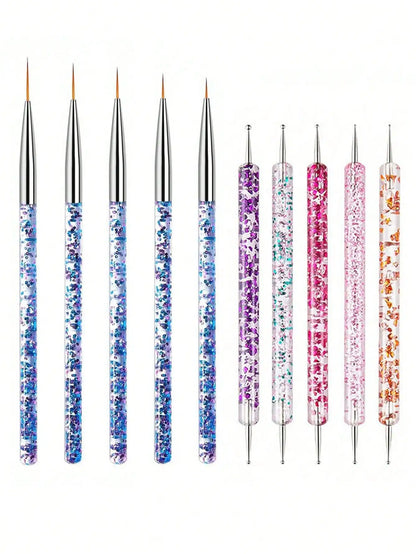 FUMOSIK - 10/15 pièces de pinceaux pour Nail Art