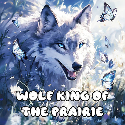 Livre de coloriage Wolf Pack pour adultes – 20 pages de loups de prairie détaillés, livre de coloriage de thérapie d'art thérapeutique