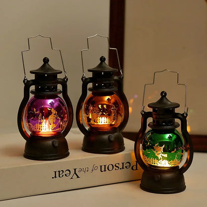 Lanterne LED en Forme de Citrouille et Fantôme, Luminaire Décoratif d'Nik, Accessoires d'Horreur, Idéal pour un Bar ou une ixd'Halloween