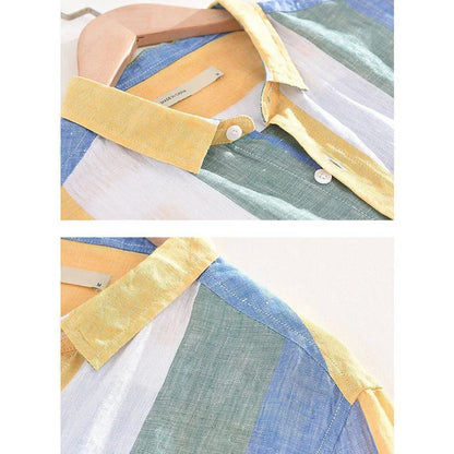 Chemise décontractée à rayures verticales pour jeunes, manteau polyvalent, simple, surdimensionné, tendance de la mode, saison printemps et automne, nouveau, 2023