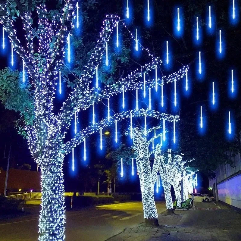 Décoration de noël 2024 Led lumières décorations pour arbre extérieur guirlande éclairage humeur lumière jardin chaîne fête lumières feston