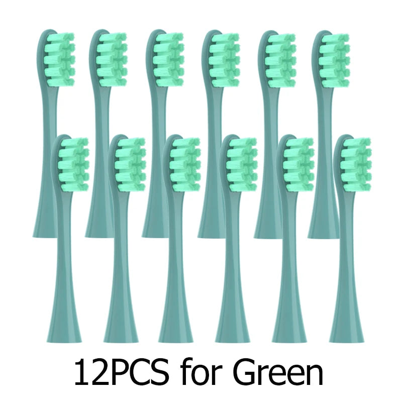 Têtes de brosse de remplacement, scellées sous vide, emballées, pour Oclean X PRO/ Z1/ F1/ One/ Air 2 /SE, buses de nettoyage en profondeur souples DuPont, 12 pièces