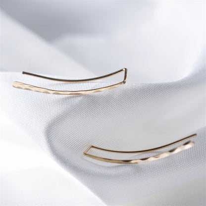 925 argent Grillz Piercing boucles d'oreilles bijoux oreille manchette charme à la main martelé or rempli Brincos boucles d'oreilles pour les femmes Oorbellen