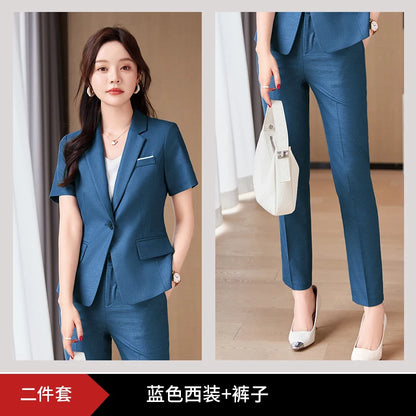 AIyssa-Pantalon de costume à manches courtes, tempérament élégant, design unique, printemps et été, nouveauté 2022