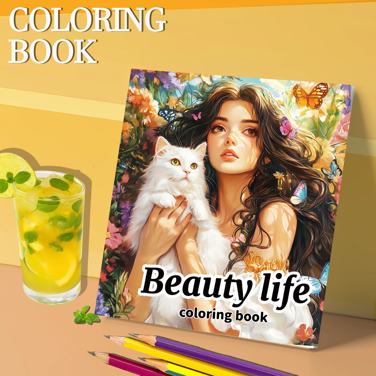 Livre d'images pour adultes: 30 Pages, livre de coloriage de beauté et de vie pour enfants, peinture Graffiti à la main, dessin artistique, cadeau Parent-enfant