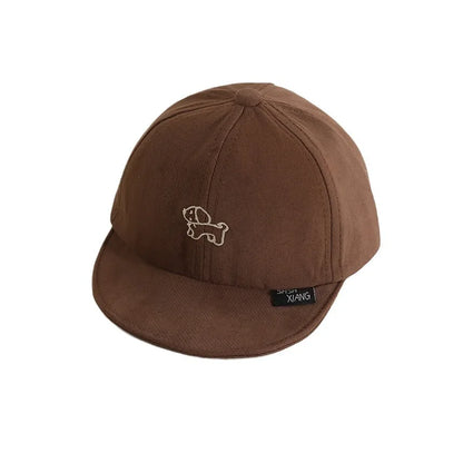 Casquette de baseball brodée de dessin animé pour enfants, casquettes à visière respirante, chapeau de chien mignon, garçons et filles, nouvelle mode, automne 2024