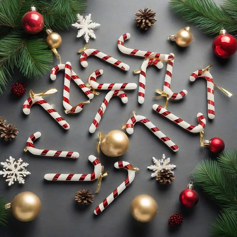 Décorations sucre d'orges de noël de 7cm