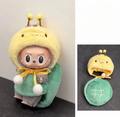 Vêtements de poupée pour Labubu Wacky Mart ami crevettes, vêtements faits à la main 17cm, accessoires de poupée pour déguisement Labubu V1 V3