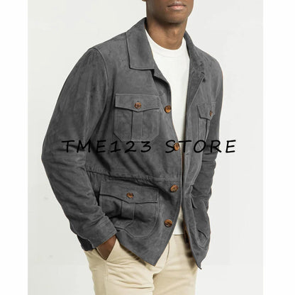 Vestes tendance décontractées en daim pour hommes, costumes élégants pour hommes, costume Social pour hommes, blazer Blaser pour hommes, mariage formel