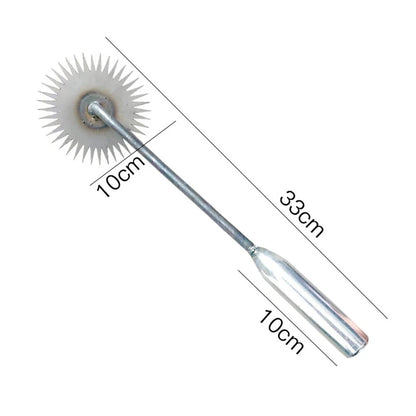 Outil manuel de désherbage pour pelouse et jardin, désherbeur manuel forgé en acier au manganèse, dents en forme de fleur de soleil, usage touristique