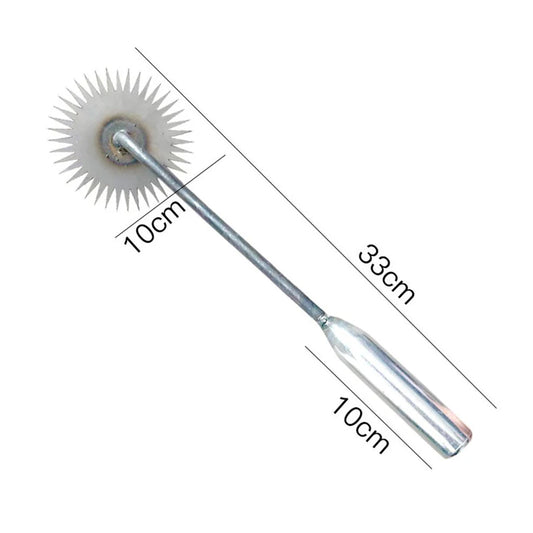 Outil manuel de désherbage pour pelouse et jardin, désherbeur manuel forgé en acier au manganèse, dents en forme de fleur de soleil, usage touristique