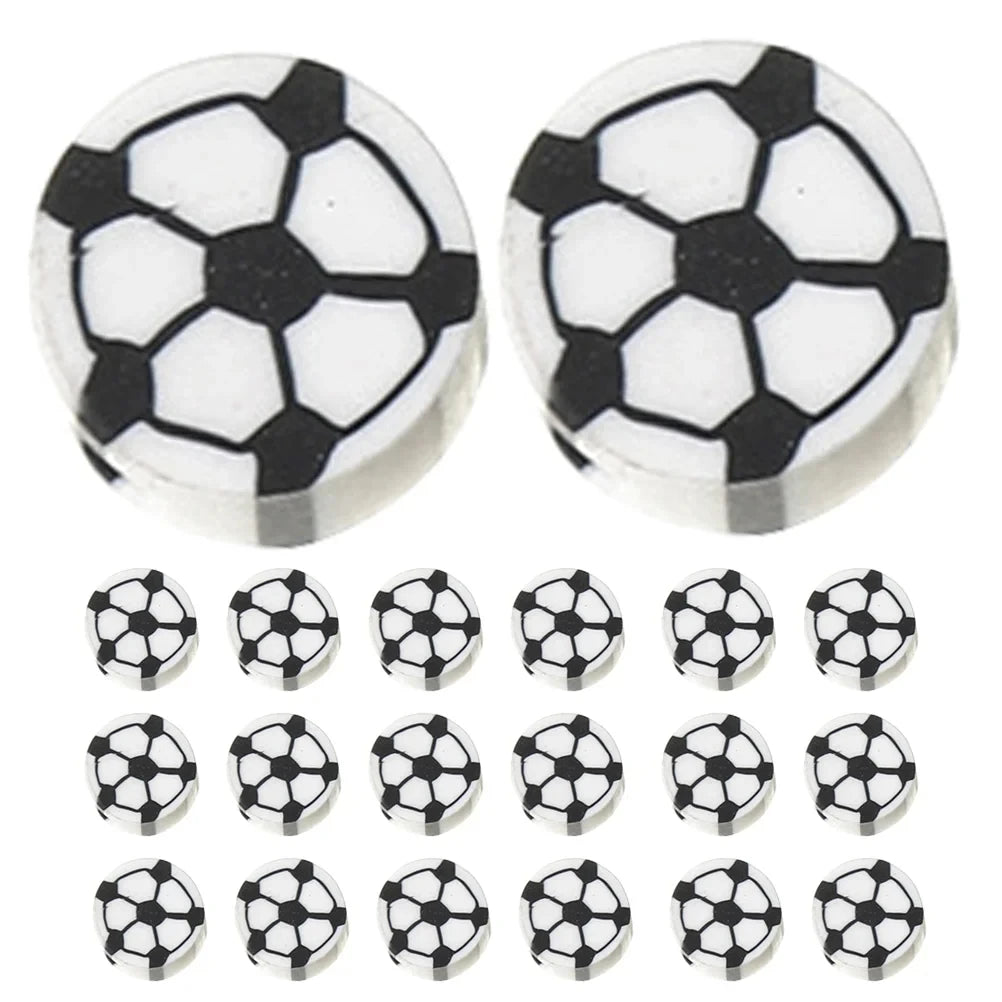 Gommes de football, mini gommes en forme de football pour enfants – Papeterie sur le thème sportif mignon, idéales pour les fournitures scolaires, les cadeaux de fête et