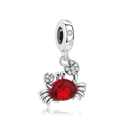 Original 925 en argent Sterling breloque perle amour chien chat patte Panda luciole pendentif breloques idéal pour bracelet colliers femmes bijoux