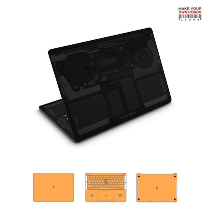 autocollant de peau coloré pour Macbook Pro