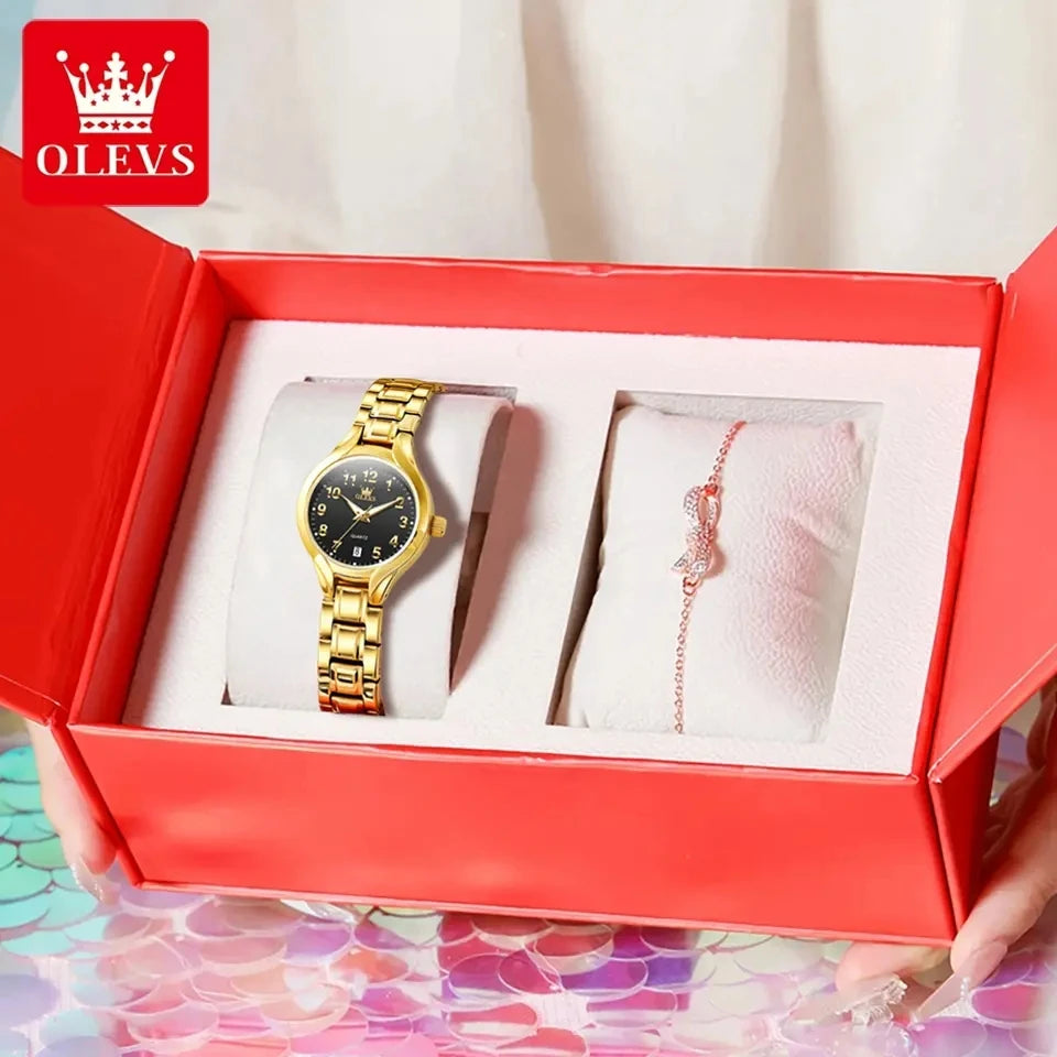 OLEVS 3650 montre à Quartz de luxe étanche montre lumineuse