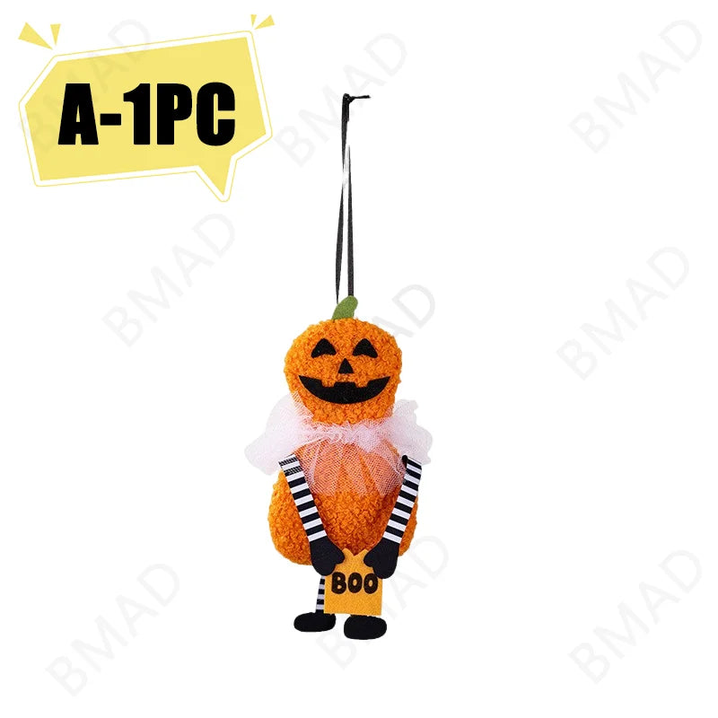 Pendentif décoratif suspendu pour Halloween, citrouille, chat noir, fantôme, crâne, ornement pour fête, jour des morts, décoration d'halloween pour la maison
