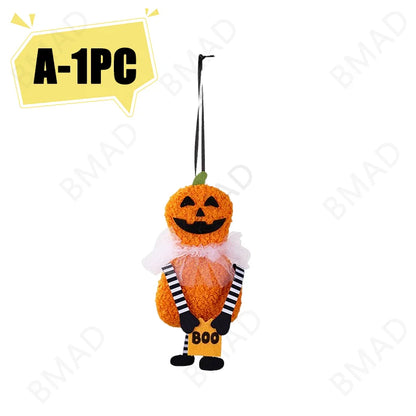 Pendentif décoratif suspendu pour Halloween, citrouille, chat noir, fantôme, crâne, ornement pour fête, jour des morts, décoration d'halloween pour la maison