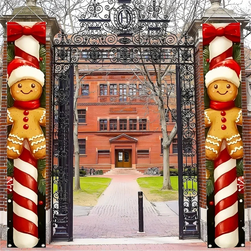 Bannière de porte suspendue de noël, décoration de joyeux noël pour la maison, décor de porte de noël 2025, ornement de noël Notal, nouvel an 2026