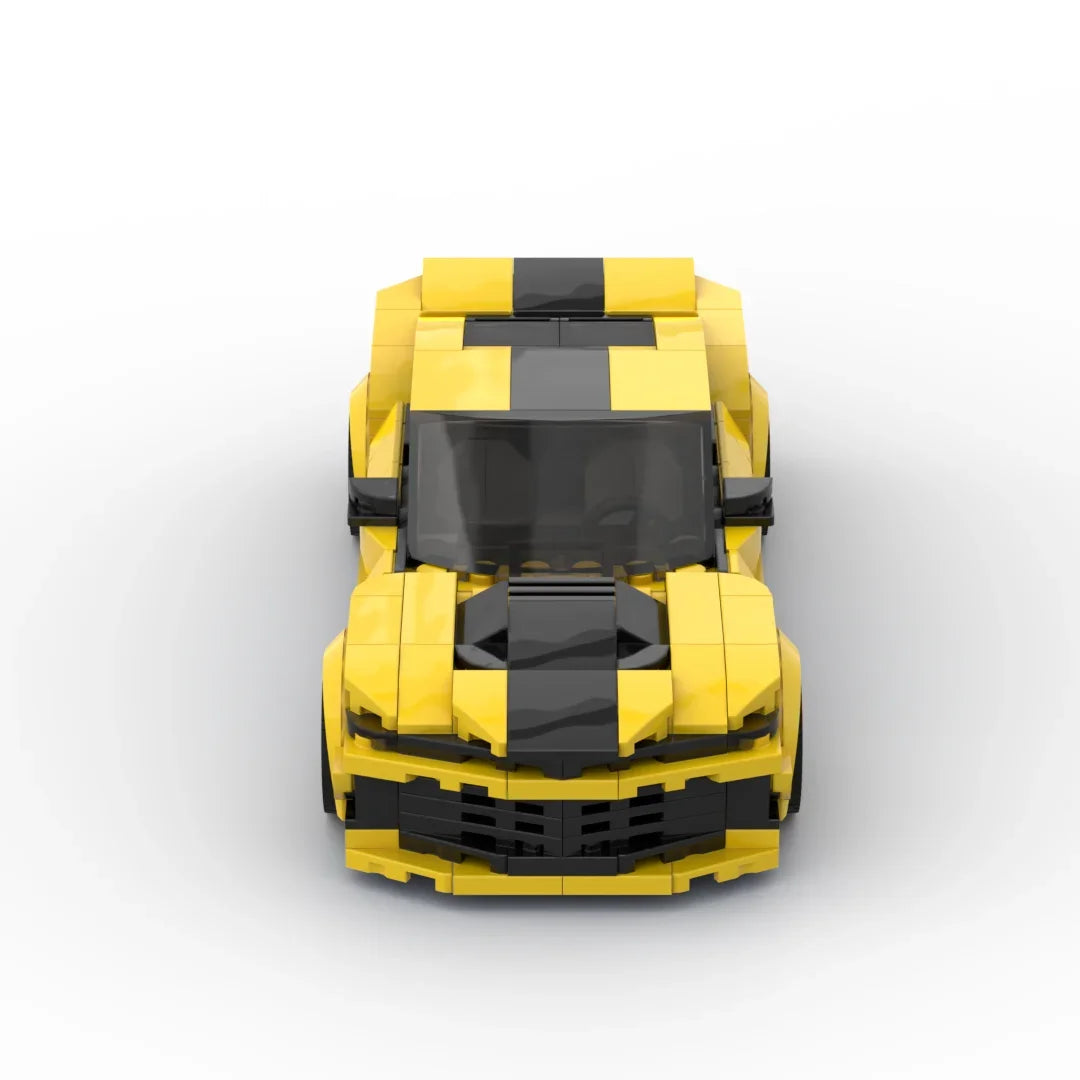 InhawBrick vitesse course Sport véhicule Racer Camaro jaune voiture bloc de construction adultes brique ensembles modèle jouets pour enfants